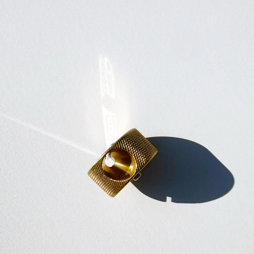 Möbius Brass Double-Hole Pencil Sharpener