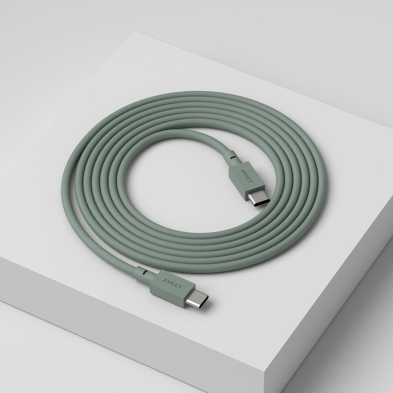 Stockholm Square 1 Power Strip: Oak Green - Wms&Co.