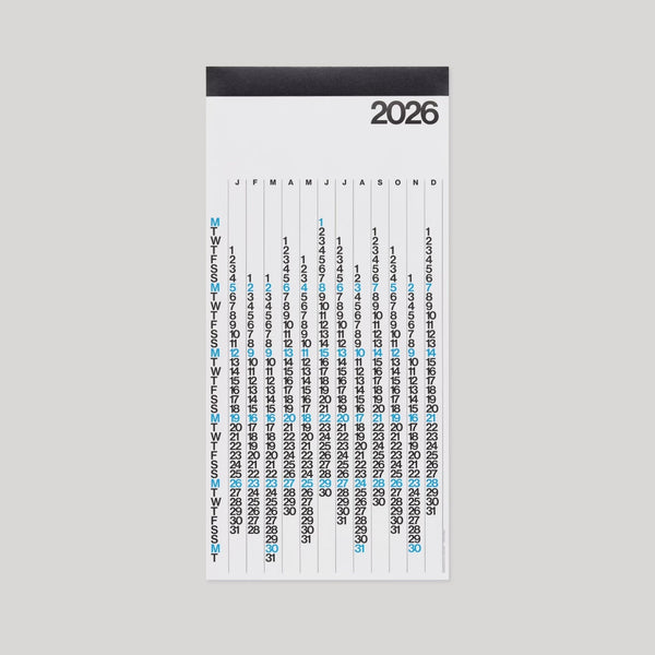 Stendig 2026 V Yearly Calendar: White - Wms&Co.