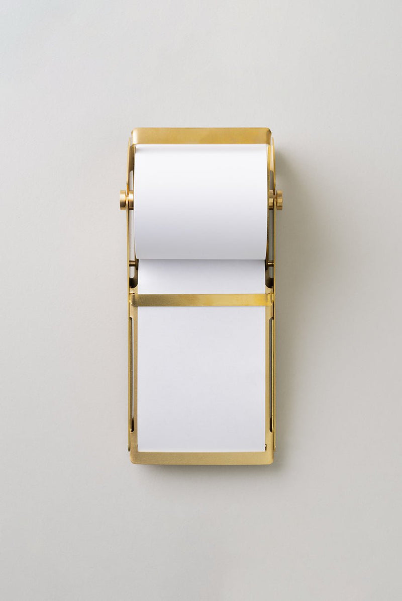Desktop Roll Note Pad: Brass | Korean Solid Brass Note Dispenser – Wms&Co.