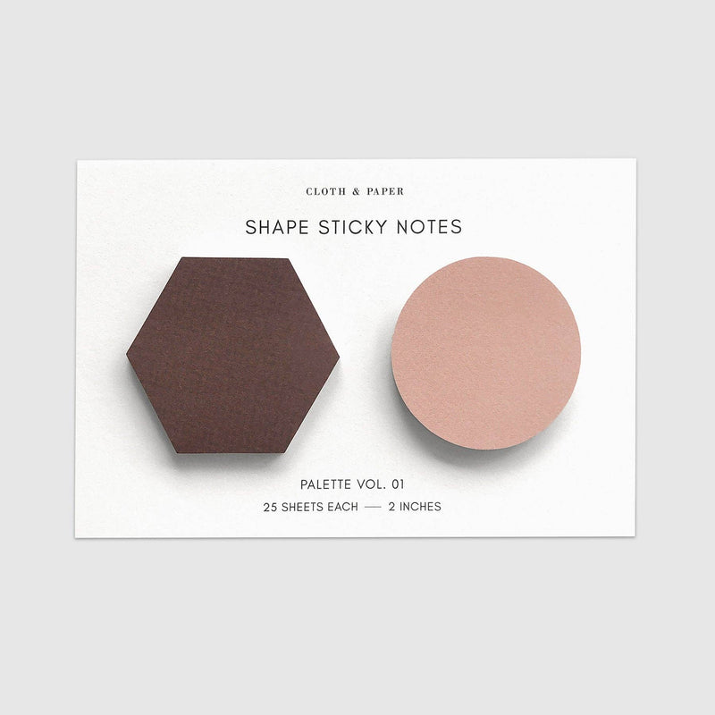 Sticky Notes Triangular Shape Shape Sticky Notes by Cloth & Paper | Minimalist Sets – Wms&Co.