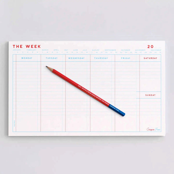 The Week Desk Pad - Wms&Co.