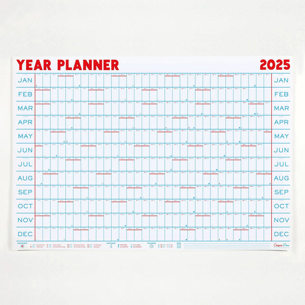 2025 Year Planner - Landscape View - Wms&Co.