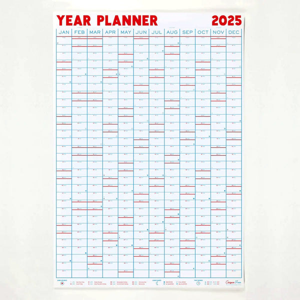 2025 Year Planner - Portrait View - Wms&Co.