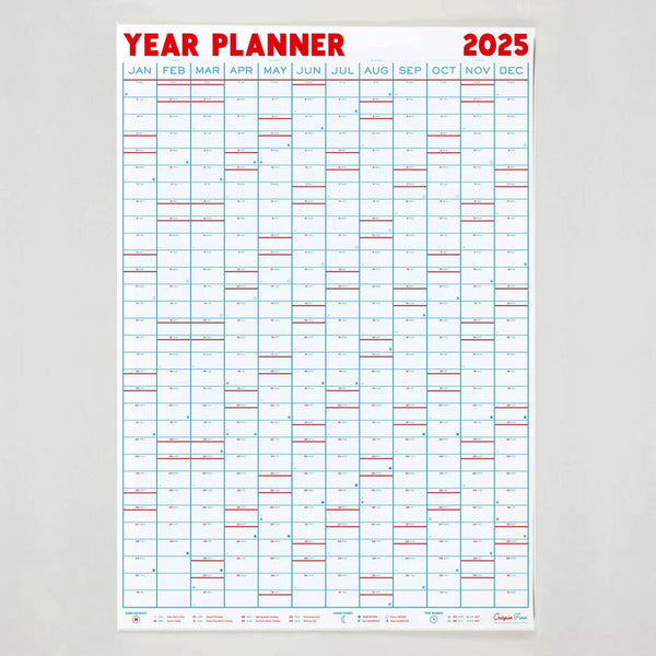 2025 Year Planner - Portrait View - Wms&Co.