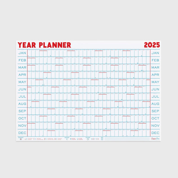 2025 Year Planner - Landscape View - Wms&Co.