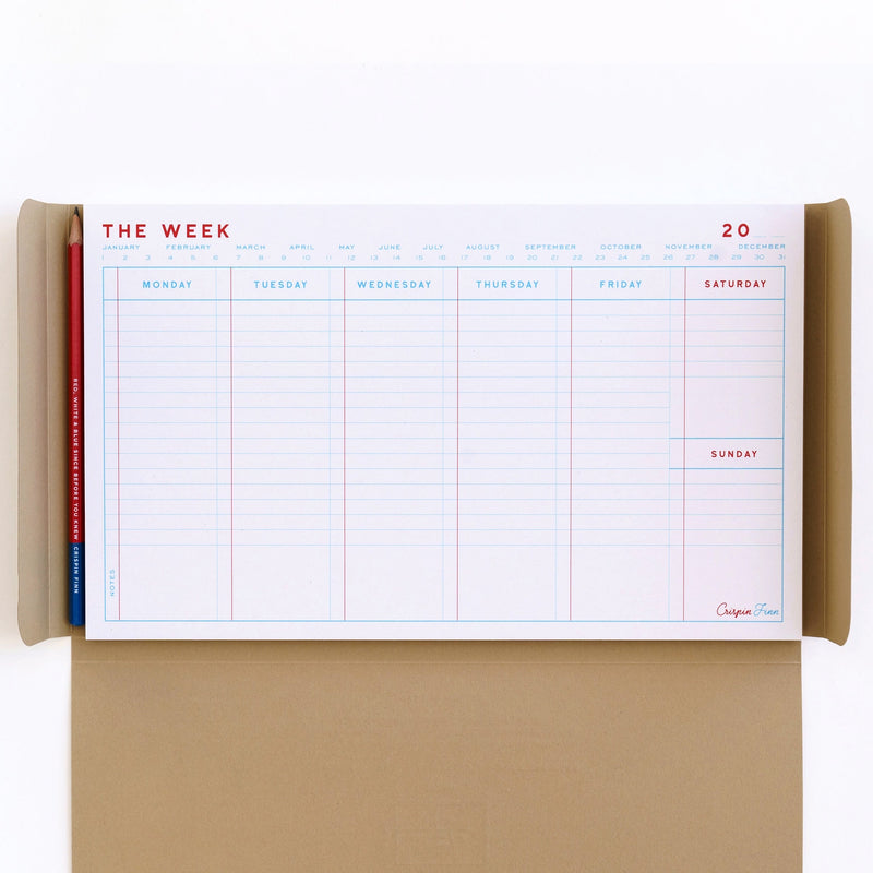 The Week Desk Pad - Wms&Co.