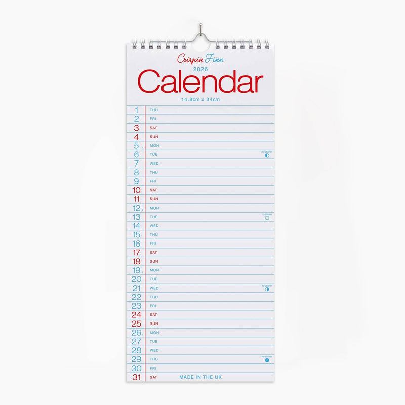 2026 Slim Wall Calendar - Wms&Co.