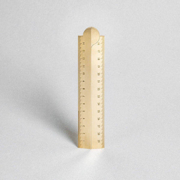 Stria Solid Brass Folding Ruler - Wms&Co.