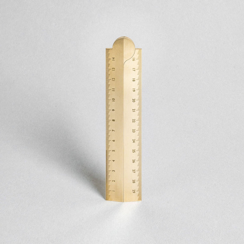 Stria Solid Brass Folding Ruler - Wms&Co.