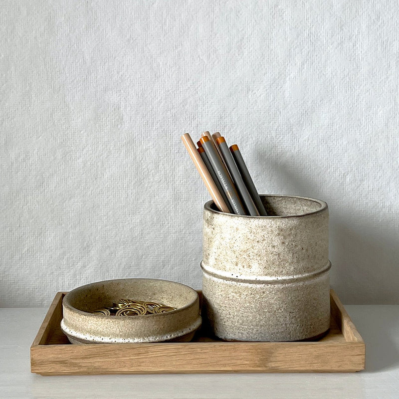 Julia Finlayson Ceramic Desk Set: Stone White - Wms&Co.