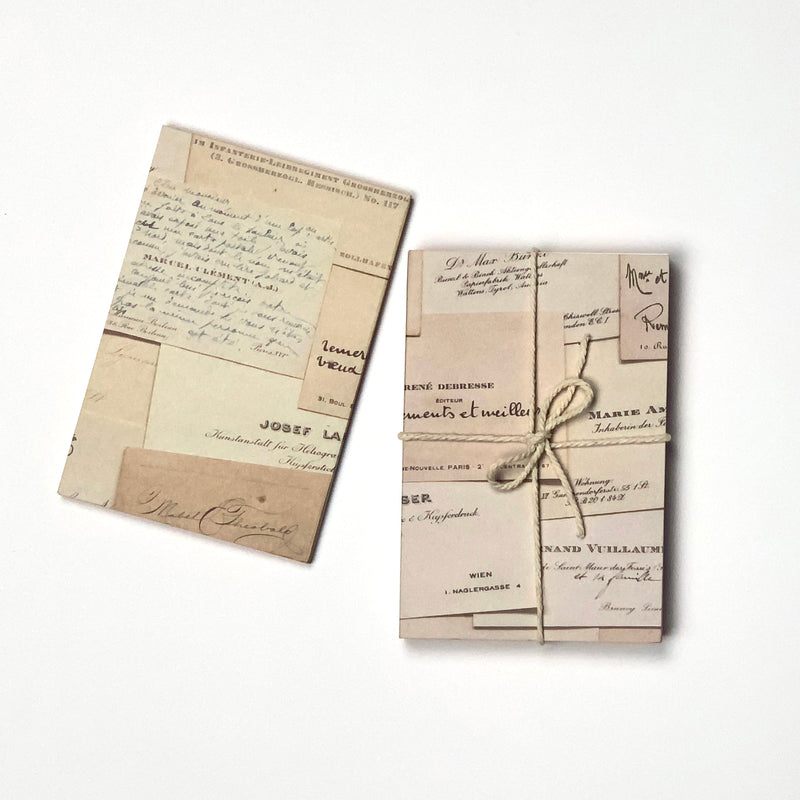 Ephemera Notebook Sets: French Calling Cards