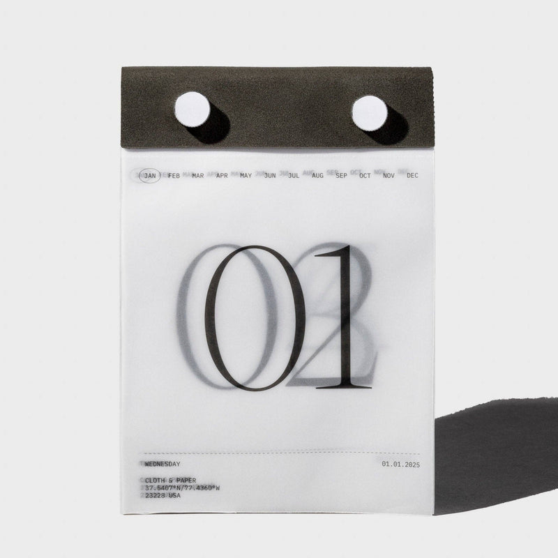 Translucent Daily Calendar: 2025 - Wms&Co.