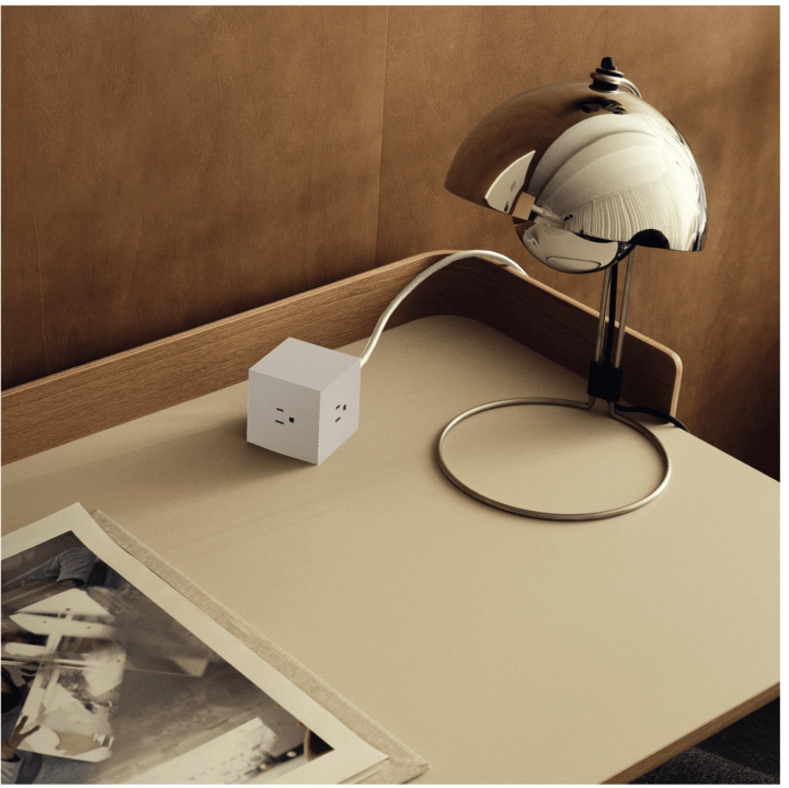 Stockholm Square 1 Power Strip: Sand - Wms&Co.