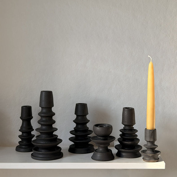 Grandmont St Stoneware Candle Holders | Julia Finlayson – Wms&Co.