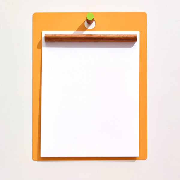 Magnetic Wall Clipboard: Orange/Green - Wms&Co.