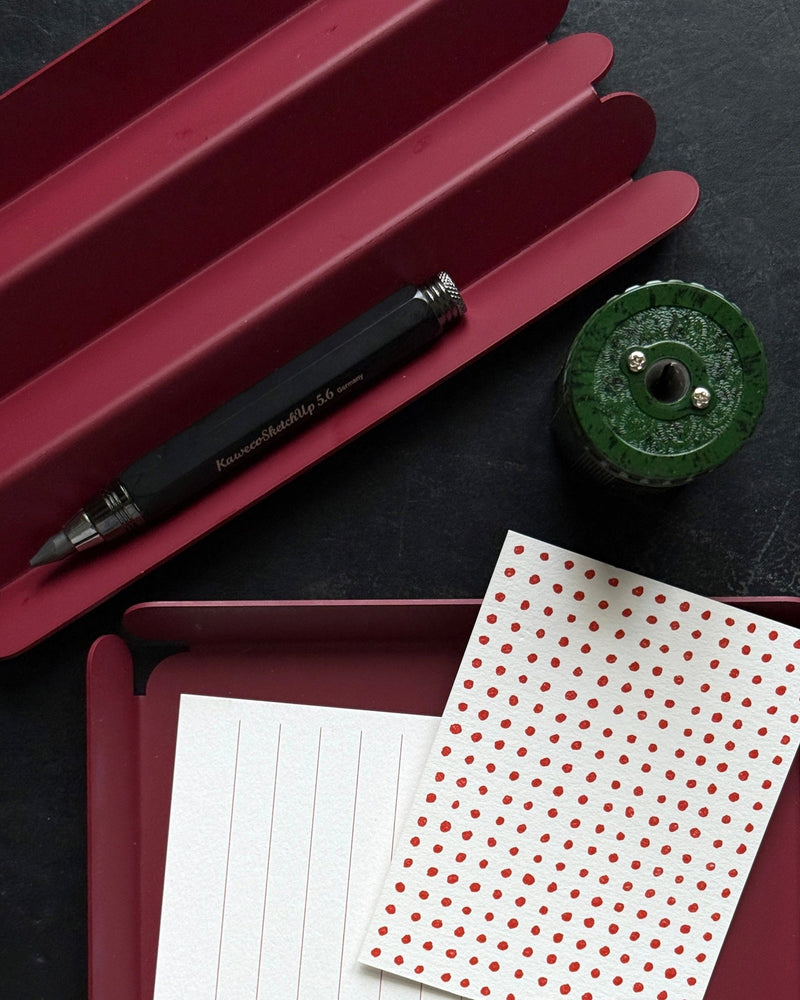 Karst Desk Trays: Burgundy - Wms&Co.