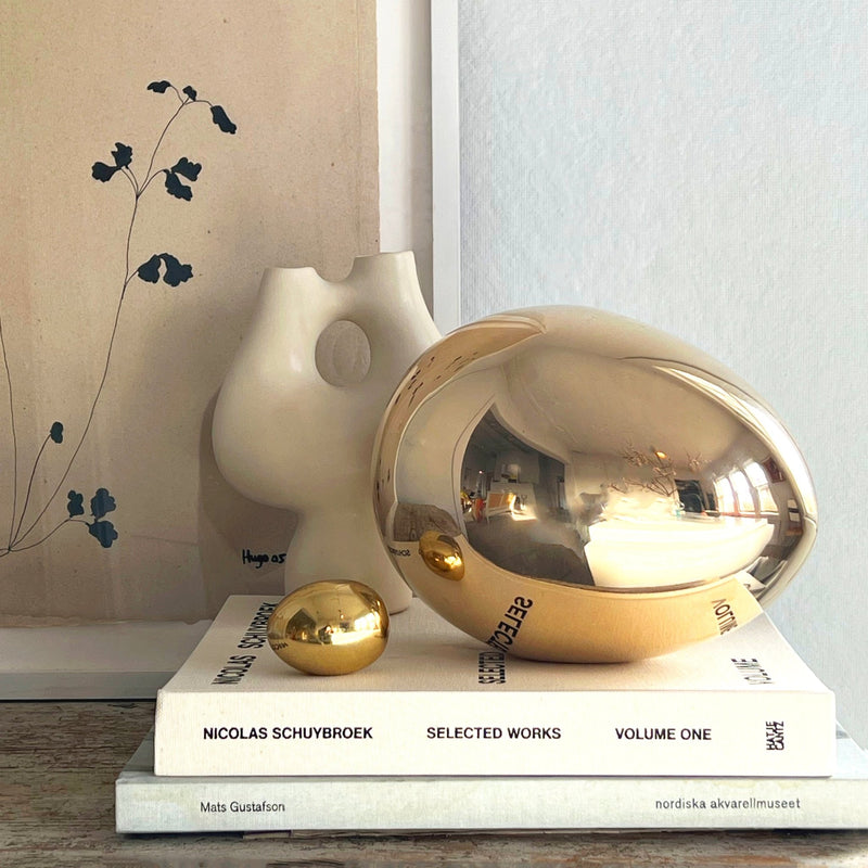 Brass Egg Sculpture - Wms&Co.