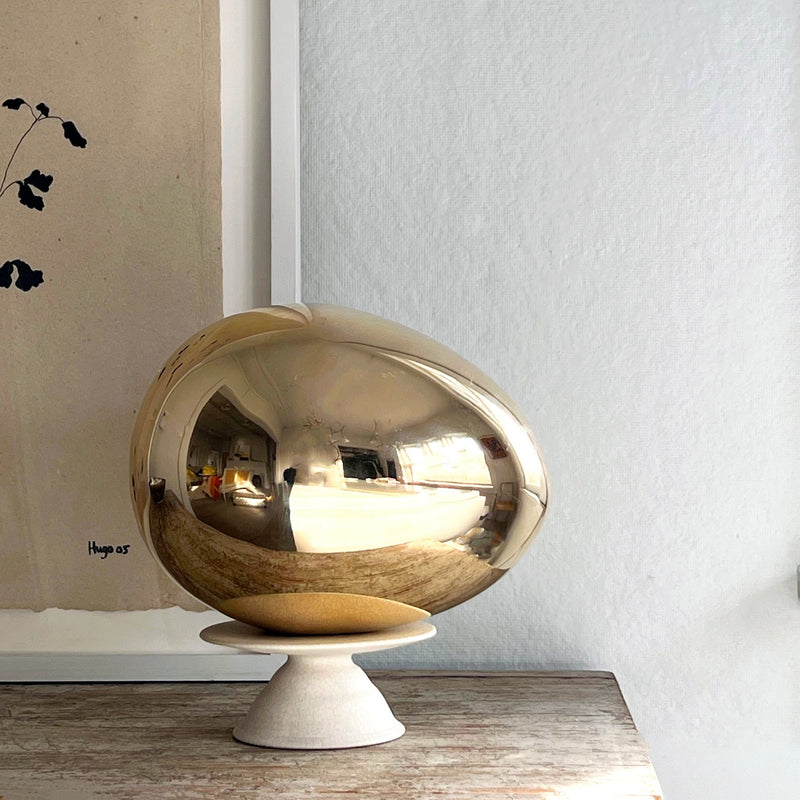 Brass Egg Sculpture - Wms&Co.