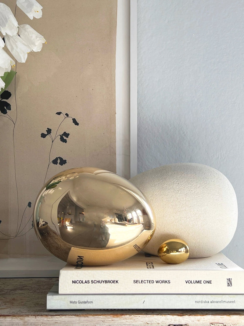 Brass Egg Sculpture - Wms&Co.