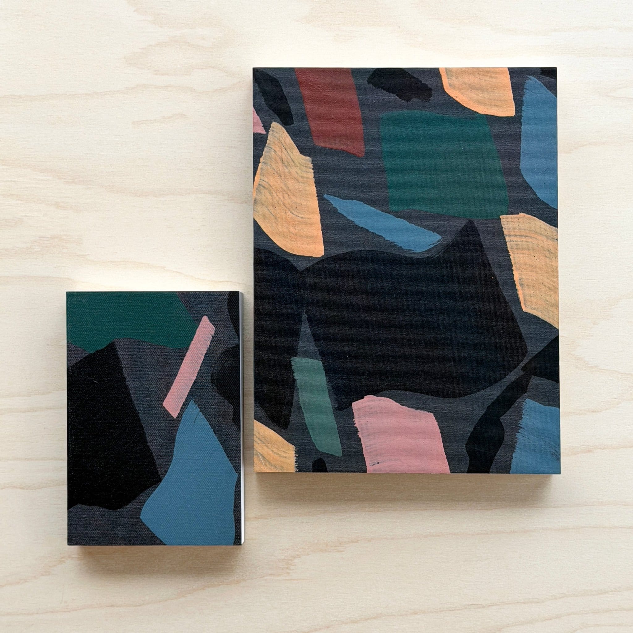 Moonlight Notebooks Hand-Painted Moonlight Notebook | Moglea Linen Journal – Wms&Co.