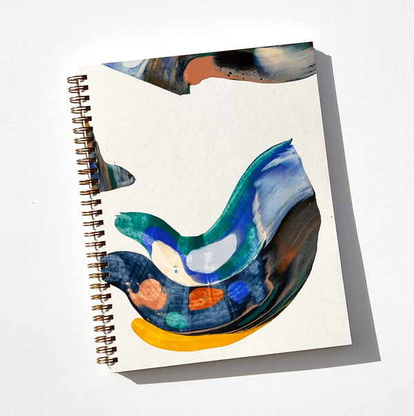 Hand - Painted Notebooks: Wave - Wms&Co.