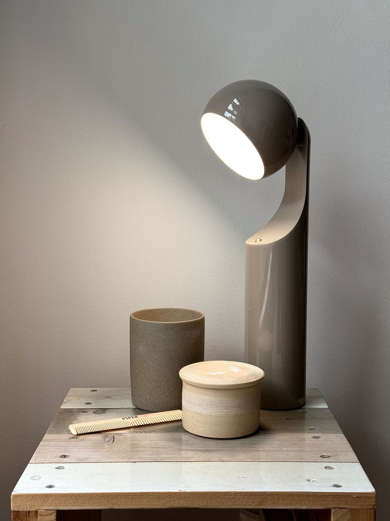 Mono Portable Lamp: Beige - Wms&Co.