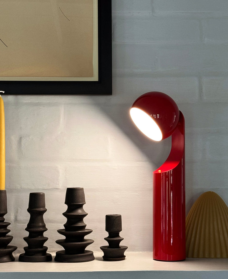 Mono Portable Lamp: Red - Wms&Co.