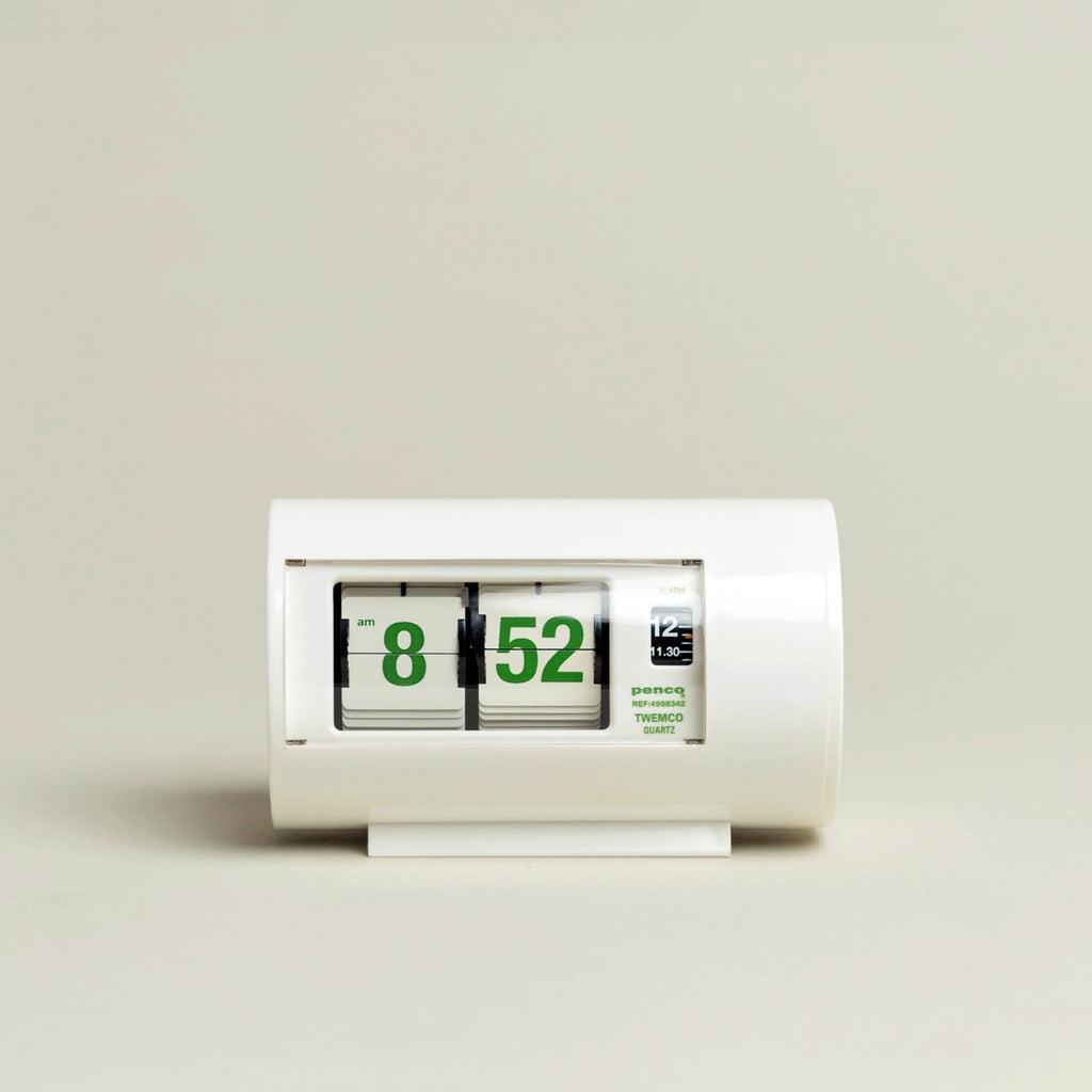 penco アナログ置時計 ホワイト pencotwemcoflipclockwhite_1024
