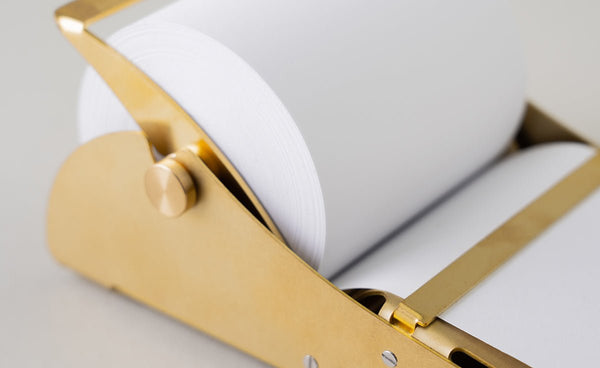 Desktop Roll Notes: Brass - Wms&Co.