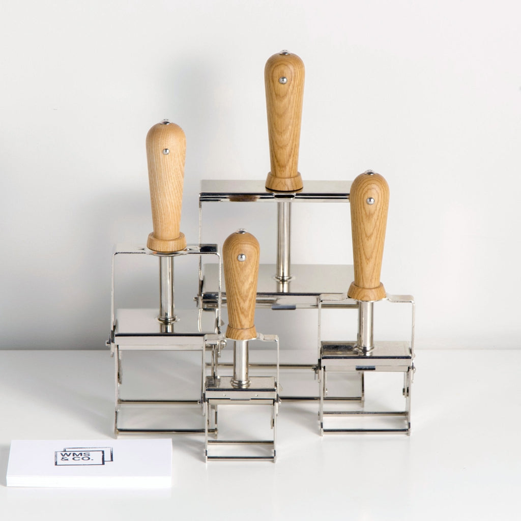 Self Inking Custom Rubber Stamp Nickel+Ash