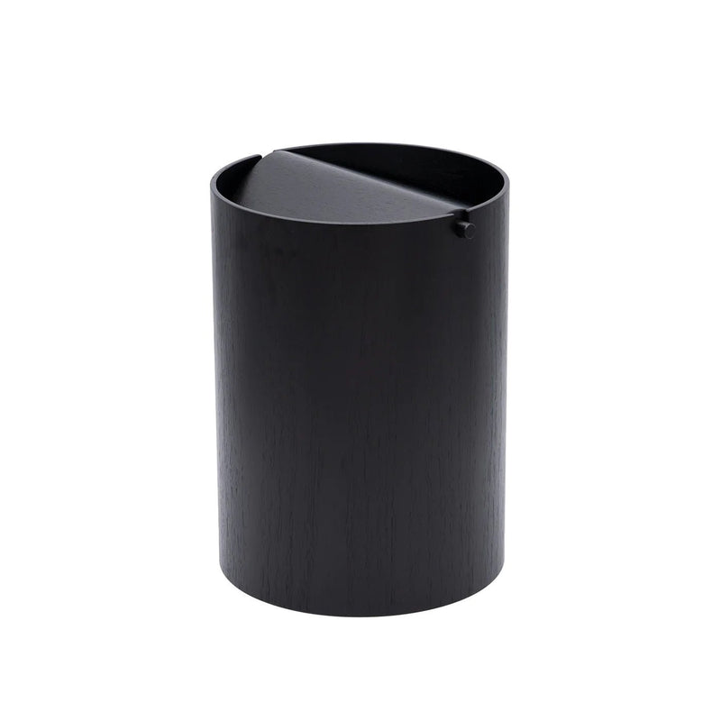 Wooden Wastebasket, Black - Wms&Co.