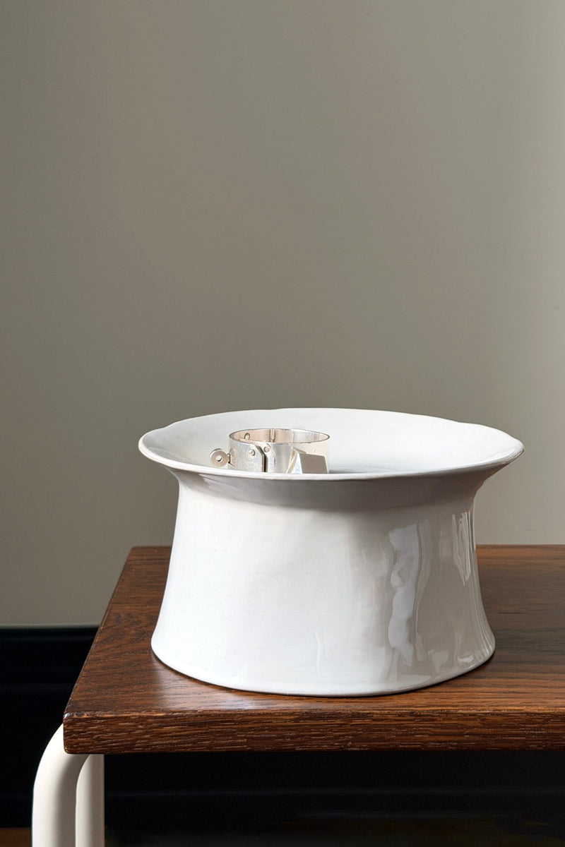 La Mére Ceramic Pedestal: Whites - Wms&Co.