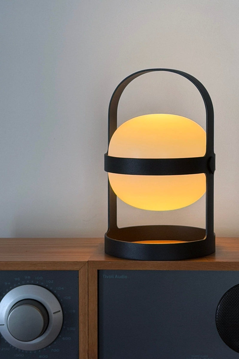 Soft Spot Portable Solar Lantern, Black | Danish Design – Wms&Co.