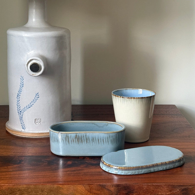 Terres de Rêves Ceramic Vessels: Smokey Blue - Wms&Co.