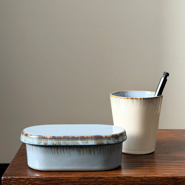 Terres de Rêves Ceramic Vessels: Smokey Blue - Wms&Co.