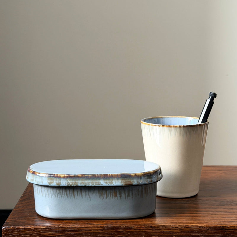 Terres de Rêves Ceramic Vessels: Smokey Blue - Wms&Co.
