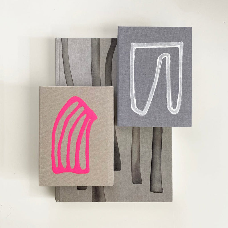 Hand - painted Clothbound Notebooks: Linear - Wms&Co.