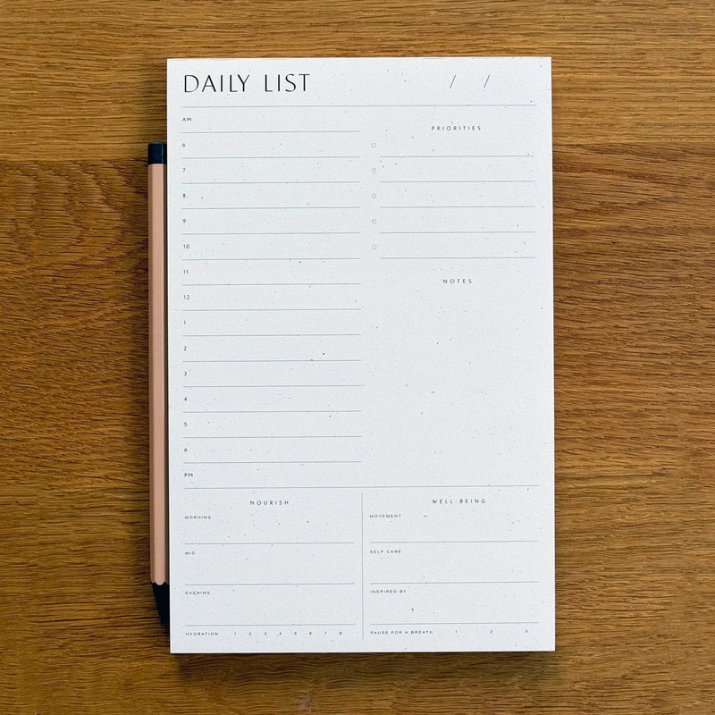 Daily List Planner Pad - Wms&Co.