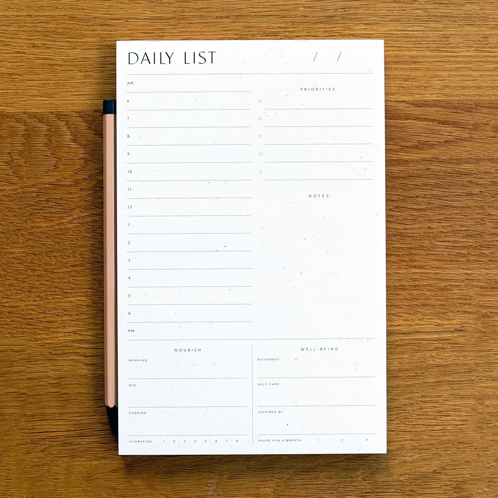 Daily List Planner Pad