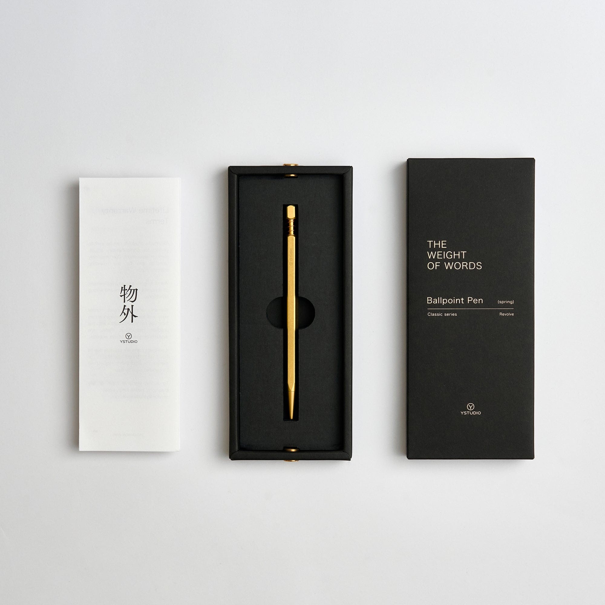 Ballpoint Pen Spring Ystudio Brass Spring Ballpoint Pen – Wms&Co.