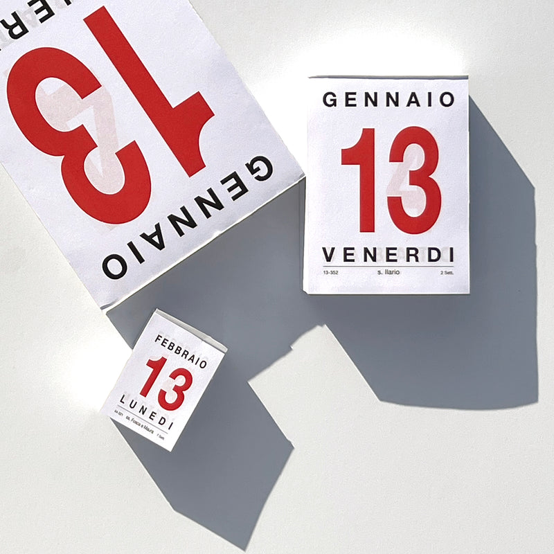 Italian Desk Calendar Pads 2024