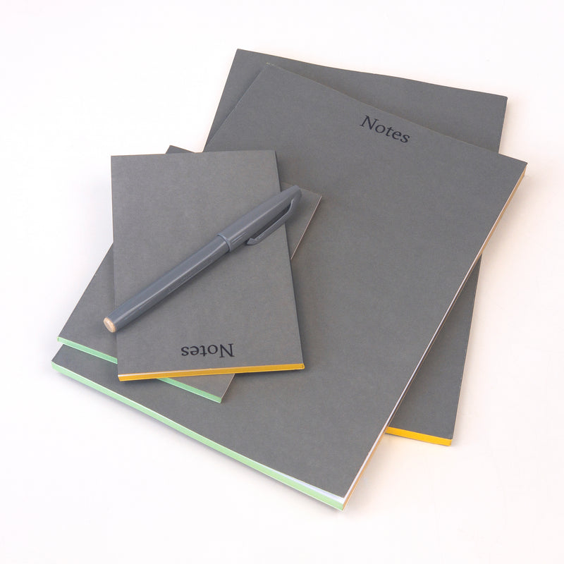 Charcoal Multi-color Edged Journals and Jotters