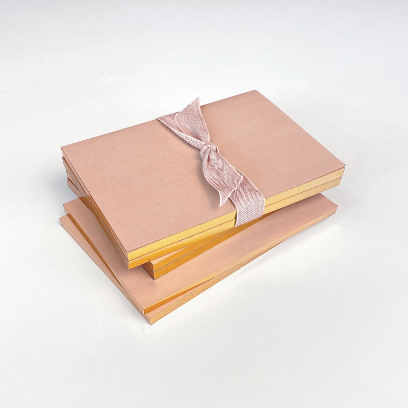 Blush Jotters with Gold edging (set of 2)