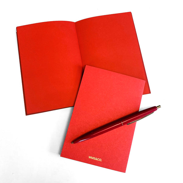 Red Jotters with Gold Edges (set of 2)