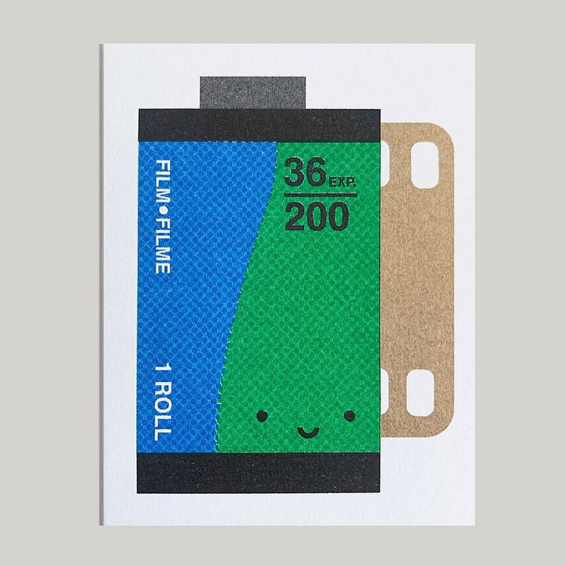 Riso Printed Notecards: Film Canister
