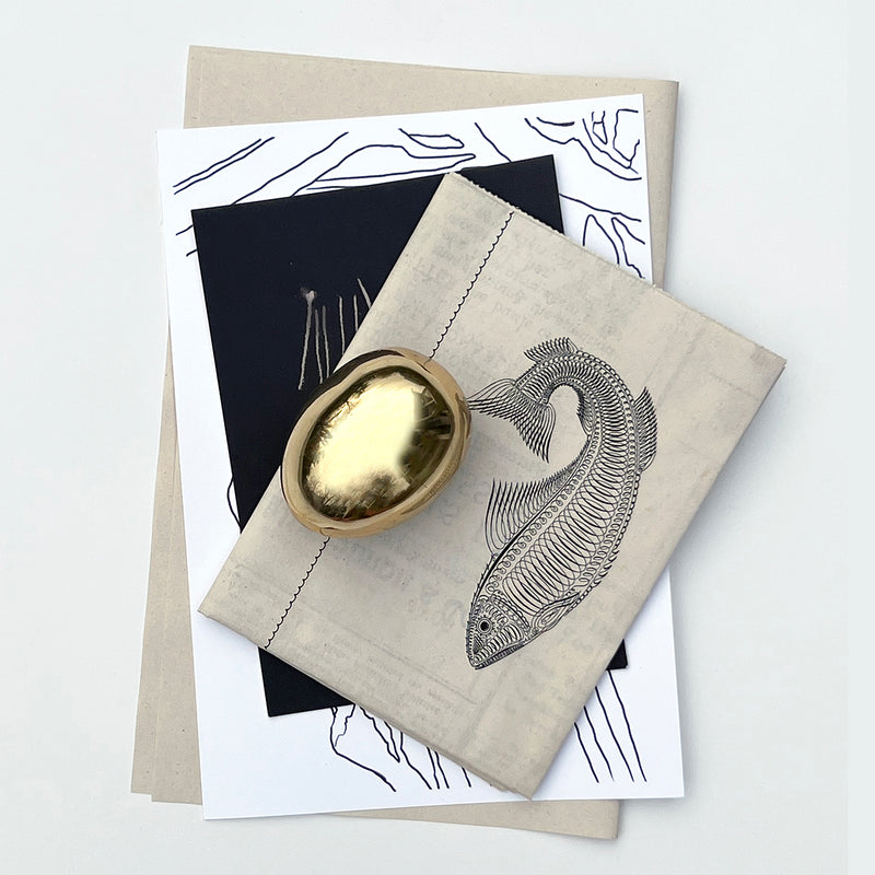 Brass Egg Paperweight