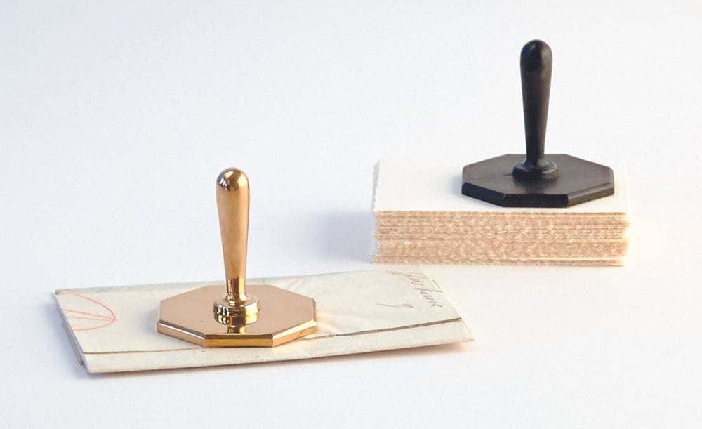 Octagon Cast Bronze Custom Rubber Stamp: 4 finishes – Wms&Co.