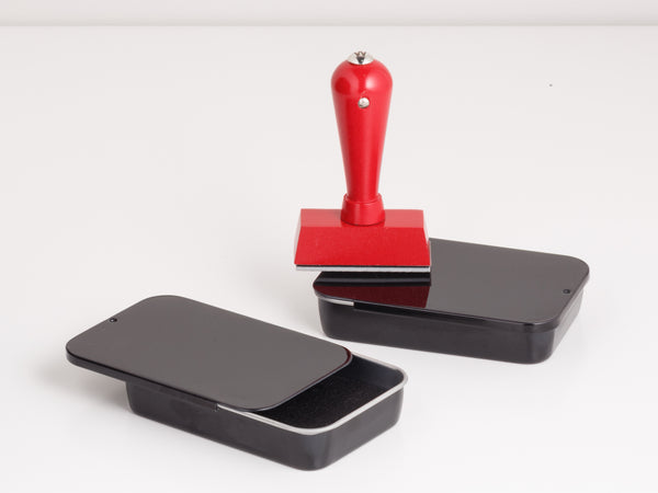 Self-Inking Custom Rubber Stamp: Nickel+Red – Wms&Co.