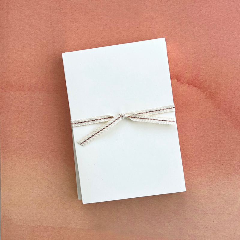 Ivory Notebooks with Rose Gold Edging (set of 2)